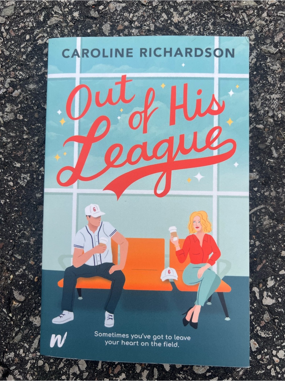 Out of his league by Caroline Richardson Paper back Book